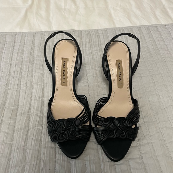 Zara black heeled sandals - Picture 2 of 5